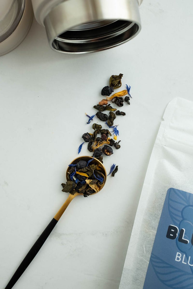 Blueberry Pie - Blueberry Green Tea Blend - Rich And Pour
