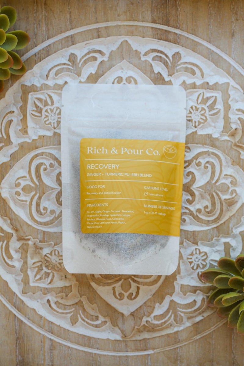Recovery: Ginger + Turmeric Pu-erh Blend - Rich And Pour