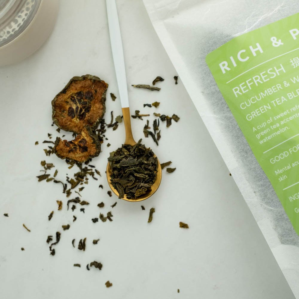 Refresh - Cucumber & Watermelon Green Tea Blend - Rich And Pour