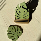 Monstera Leaf Coaster — Single or Set of 6 (Plant-Lover Drink Coasters)