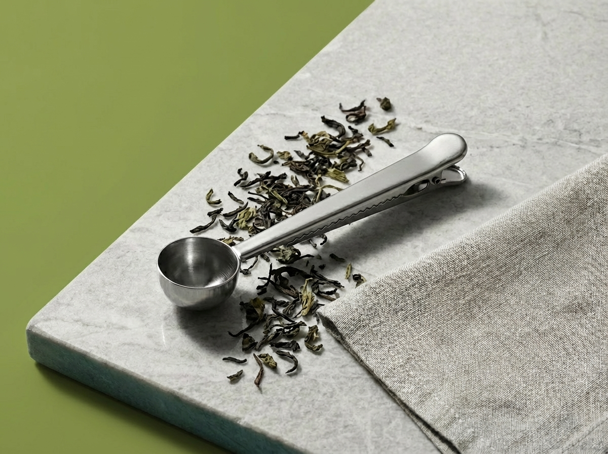Tea & Coffee Spoon with Bag Clip