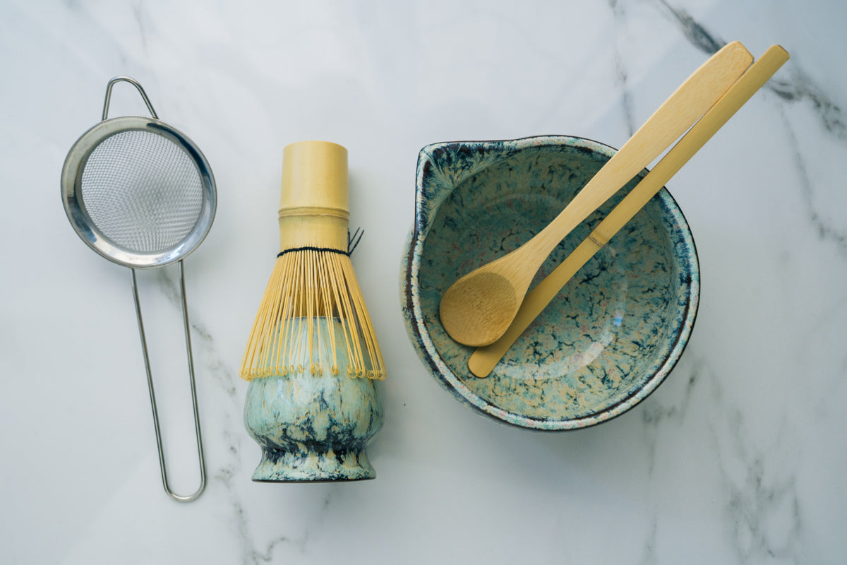 Matcha Tea Ceremony Set – Green Traditional Japanese Kit - Rich And Pour