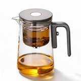 Magnetic Release Glass Teapot with Tea Infuser