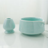 Matcha Tea Ceremony Set –  Blue Traditional 4-Piece Japanese Kit