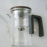 Magnetic Release Glass Teapot with Tea Infuser