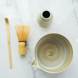 Matcha Tea Ceremony Set –  Cream Traditional 4-Piece Japanese Kit (Copy) - Rich And Pour