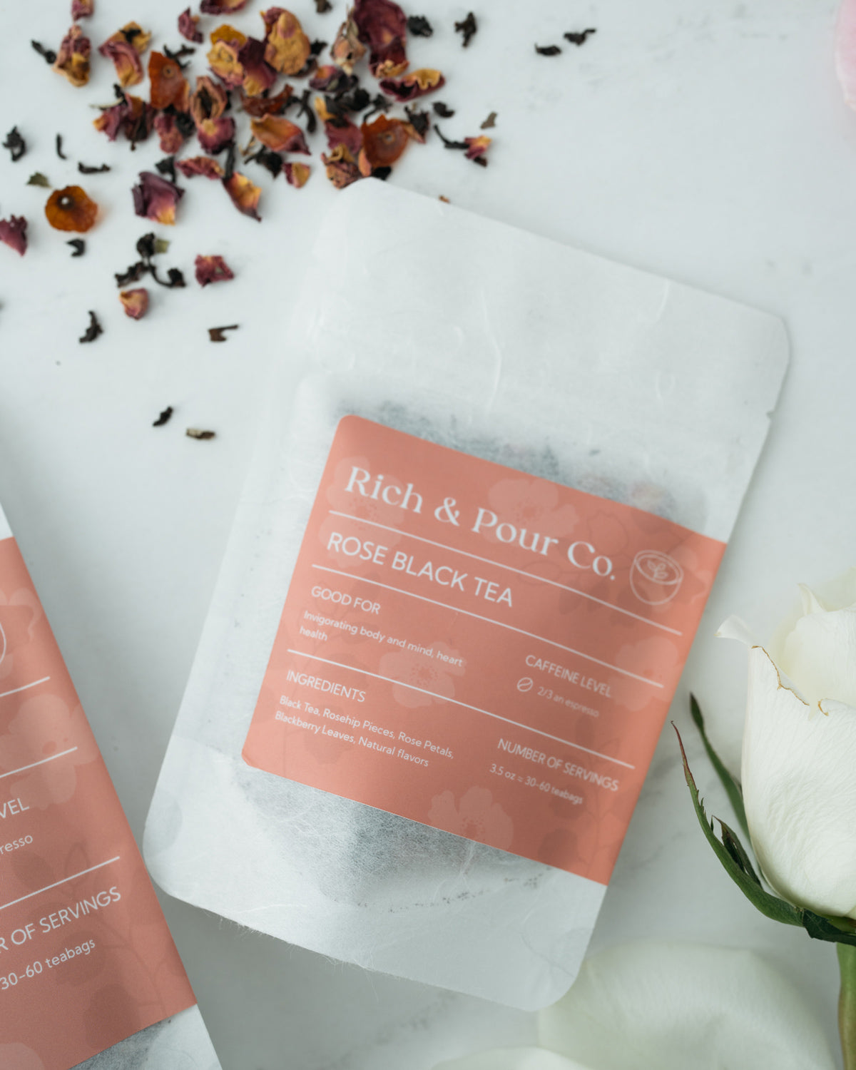 Black Rose - Rose Black Tea Blend - Rich And Pour