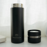 Stainless Steel Insulated Mug w/ Detachable Tea Infuser - Rich And Pour
