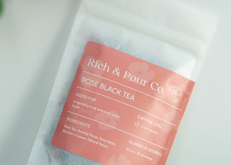 Black Rose - Rose Black Tea Blend - Rich And Pour