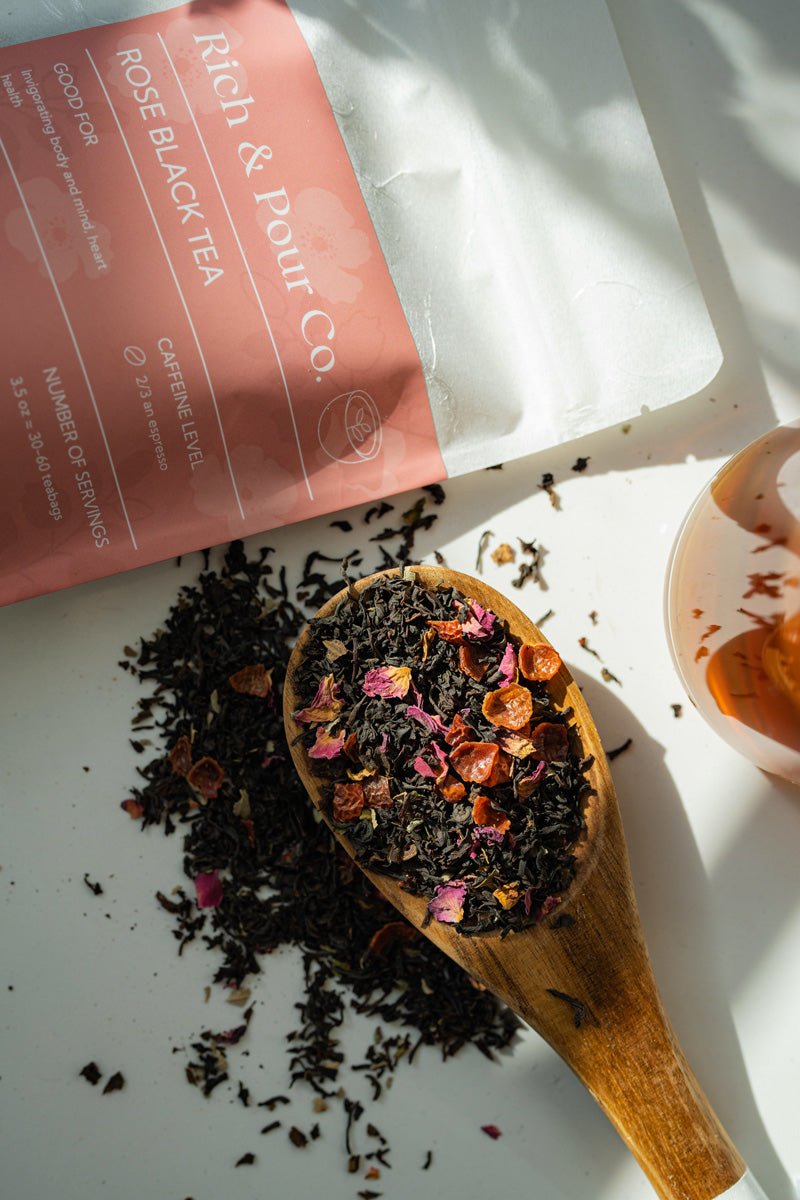 Black Rose - Rose Black Tea Blend - Rich And Pour